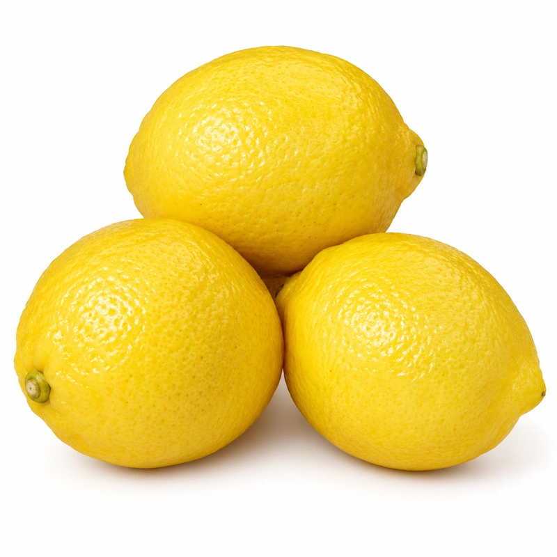 Lemon Kuning Segar yang Dipetik Tangan Lemon